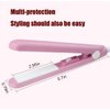 Mini Flat Iron,Travel Curling Irons,Small Hair Straightener and Curler 2 in 1,Hair Crimper for Women Outdoor or Home, 4.23 ounces