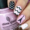Whats Up Nails - Eiffel Tower Nail Stencils Stickers Vinyls for Nail Art Design (1 Sheet, 20 Stickers & Stencils)