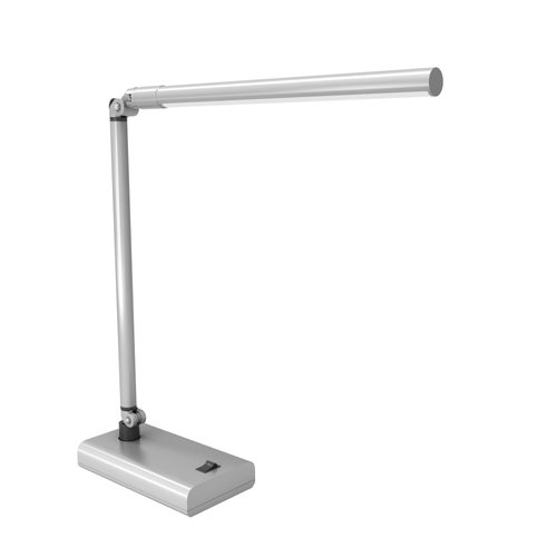 LED Desk Lamp - Contemporary Reading Light with 36 LEDs and 2 Rigid Adjustable Arms for Home, Office, Bedside, or Dorm Room - by Lavish Home (White)