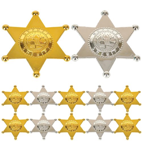Kicko Plastic Pretend Badge with Personalized Name Tag Brooch for Kids, Party Favors, Costume Acc...