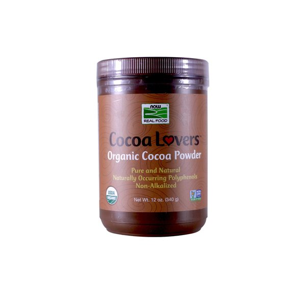 Now Foods Organic Cocoa Powder 12 oz - Pack of 2