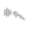 SAMKY Floral Crystal Prom Bridal Wedding Hair Comb T1079