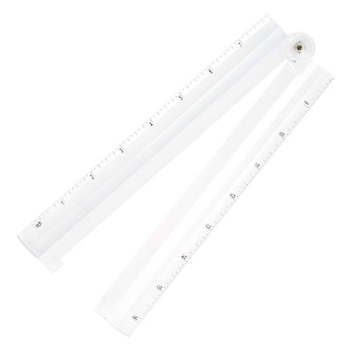 WITHit 16" Folding Bar Reading Magnifier, Legal Size with Ruler – 2X Magnification, Optical-Grade Acrylic Lens - Sleek Folding Design, Portable – Ideal for Spreadsheets, Maps, Newspapers