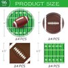97 PCS Football Party Supplies Tableware Set Football Theme Party Decorations Including Paper Plates Napkins Cups Touchdown Tablecloth for Football Birthday Party, 24 Guests