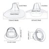 12 Pieces Nipple Cover for Nursing Newborn, Silicone Inverted Nipple Corrector,with Clear Carrying Case Silicone Nipple Extender for Breastfeeding, Flat or Inverted Nipples
