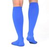 TOFLY® Compression Stockings (Pair), Grade Firm Support 20-30mmHg, Opaque, Unisex, Open Toe Knee High Compression Socks for Varicose Veins, Edema, Shin Splints, Nursing, Travel, Blue XXL