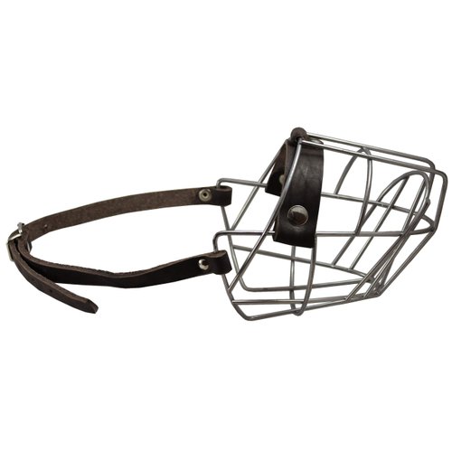 Metal Wire Basket Dog Muzzle Pit Bull. Circumference 13", Length 3.5"