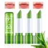 4PCS Aloe Vera Color Changing Lipstick,Temperature Color Change Lip Gloss Makeup Set,Waterproof Long Lasting Aloe Vera Tinted Lip Balm Moisturizer,Moisturizing PH Mood Magic Lipstick for Women