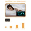 Mesqool Digital Alarm Clock for Bedrooms - Plug-in LED Clock with Dynamic RGB Digits, Dimmable Display & Night Light, 7 Color Options, Adjustable Alarm Volume, DST, 12/24 Hour - Ideal for Kids