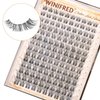 Winifred Lashes Clusters Natural Eyelash Clusters Clear Band Wispy Lash Clusters C Curl Cluster Eyelash Extensions 10-16mm DIY Individual Lashes Natural Look
