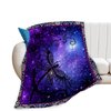 Dragonfly Blanket Soft Cozy Purple Dragonfly Throw Blanket Super Warm Fuzzy Fluffy Dragonfly Lightweight Fleece Flannel Gifts Blankets for Kids Adults 50"X40"