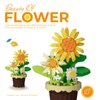 ALITTDRE Flowers Building Blocks Sets, Office Home Decor Bonsai, Micro Flower Toys Building Set, Gifts for Mothers, Valentines, Birthdays, Adult & Kid (Sunflowers)
