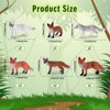 12 Pieces Fox Toy Figures Set Realistic Arctic Fox Red Foxes Animal Figures Jungle Animal Fox Playset Cake Topper Party Favors Educational Toy Christmas Birthday Supplies