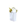 JUNESHE Small Gift Bags with Handles & Tissue Paper,6 Pack 4.7"×2.2"×6.3" Mini White Gift Bags, Tiny Gift Wrap for Jewelry box, Candles, Retail, Birthday Party Favors