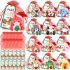 Wiwiqing 12 Set Christmas Classroom Gifts Set Christmas Mini Stuffed Animals Toys with Xmas Cards and Organza Bags for Students Christmas Party Favors Goodie Bag Filler Classroom Exchange Gift