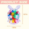 Exun 12 Pcs Easter Bunny Mini Squeeze Balls, Easter Basket Stuffers, Easter Egg Fillers, Squishies Stress Relief Fidget Toys for Kids Boys Girls Toddlers Gifts Party Favors