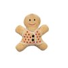 Dog Toy Spice Scented Gingerbread Man Cookie Plush Squeakers Holiday Play Pet Gift 7" (Set of Both Toys)