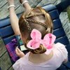 2 PCS Enchanting 5-Inch Fairy Fashion Bow Hairpin: Multicolor Option Sequins Hair Clip for Kids and Teenage Girls (Pink)