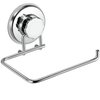 HASKO accessories - Powerful Vacuum Suction Cup Toilet Paper Holder – Wall Mount Stainless Steel Tissue Roll Dispenser for Bathroom & Kitchen – Can be Mounted on Clean Flat Smooth Surface (Chrome)
