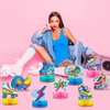 Hotop 9 Pcs Roller Skating Party Supplies Roller Skate Table Centerpiece 3D Honeycomb Skateboard 80s 90s Party Decorations for Skate Party Supplies Table Decorations