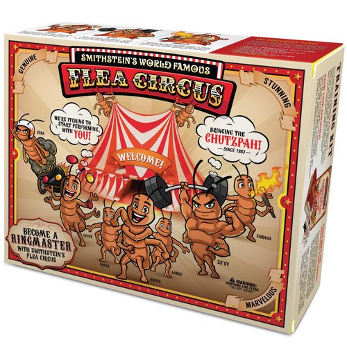 Laughing Smith Smithstein's World Famous Flea Circus Prank Gift Box - Unique and Hilarious Gag Gift Box and Prank Package for Gifts - Prank Gift Boxes for Kids and Adults