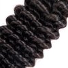 Human Braiding Hair 1 Bundle 100g Deep Water Wave Bulk Human Hair for Braiding No Weft 10A Brazilian Virgin Curly Human Hair Extensions for Boho Braids Wet and Wavy (Natural Black, 16Inch)