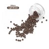 Medsuo 200pcs Silicone Lined Nano Rings Beads Links for Nano Tip Hair Extensions Nano Beads 3.0mm(OD) 1.0mm(ID) 2.0mm(L) 5 Color Optional - Light Brown