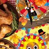Thanksgiving Turkey Plate Party Supplies Include 50 Plates, 50 Napkins for The Thanksgiving Day Birthday Party Decoration Serves 50
