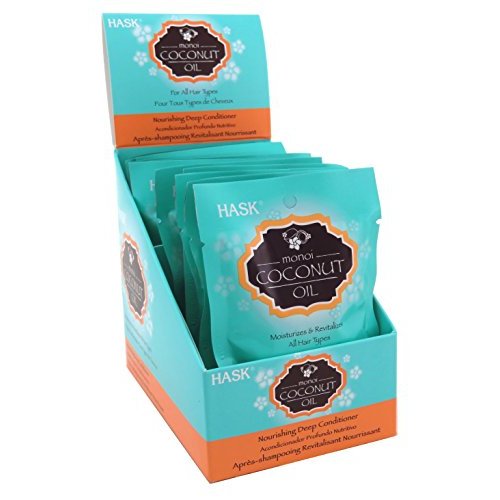 Hask Pks Monoi Coconut Oil Deep Conditioner (12 Pieces) Disply