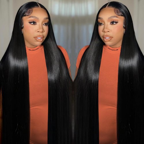 THTOIR Wear and Go Glueless Wigs Human Hair Pre Plucked Pre Cut 5x5 HD Lace Front Wigs Human Hair 200% Straight Human Hair Lace Front Wigs for Women 26inch