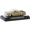 1973 Chevy Cheyenne Super 10 Pickup Truck Gold Metallic with Graphics Lowriders Limited Edition to 7700 Pieces Worldwide 1/64 Diecast Model Car by M2 31500-MJS72