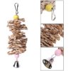 JJLFresheners Conure Toys, Pet Bird Chew Toy Parrot Parakeet Bites Straw Ball Bell Cage Hanging Toy Gnawing Toys New Released Professional