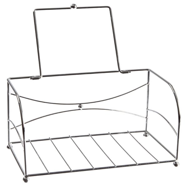 Hoffmaster BSK2101 Chrome Guest Towel Holder, 9-1/4" Length x 5" Width x 4-3/4" Height