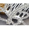 Alilang Women's Silvery Tone Clear Shiny Crystal Rhinestones Dragonfly Hair Comb