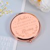 Pastor Wife Appreciation Gifts Stocking Stuffer for Women Thank You Gift Compact Makeup Mirror for Her Religious Gift for Minister's Wife Inspirational Makeup Mirror for Birthday Thanksgiving Gifts
