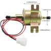 SOLLON Electric Fuel Pump 12V Universal Low Pressure 12 Volt Transfer Inline Fuel Pump for Lawn Mower Carburetor Gas Diesel Engine 2.5-4psi HEP-02A