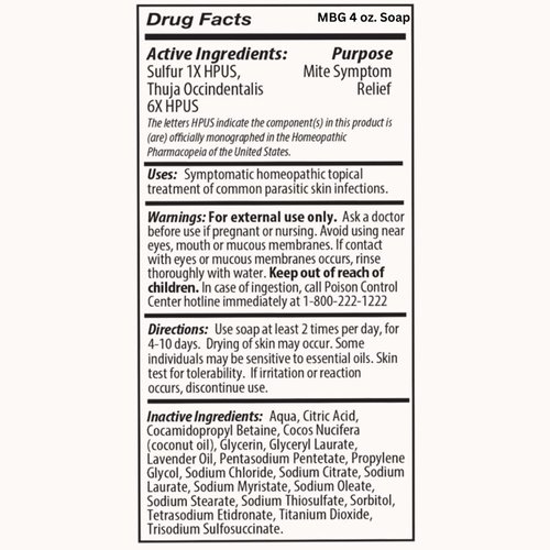 Mite-B-Gone Relief Soap - Fast Anti-Itch Soaps for Human Mites, Insect & Mosquito Bites, Itching & Discomfort | Kid Safe | Effective for All Skin Types | 4 oz Bars (2)