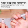 Curvlife New 3 IN 1 Nail Glue Remover Pen, Nail Glue Remover For Press On Nails, Click&Remove Pen Design, Not for Gel Polish Base Coat, For Fake Nails Debonder Adhessive Remover Acetone-free, 5ml