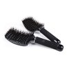 ThickTails Boar Bristle Hair Brush - Curved Vented Hair Brush, Blow Drying Hair Brush for Thick Hair - Womens Brush Detangler, Curly Hair Styling Brush Blow Dry Paddle Detangling Hairbrush (Pack of 2)