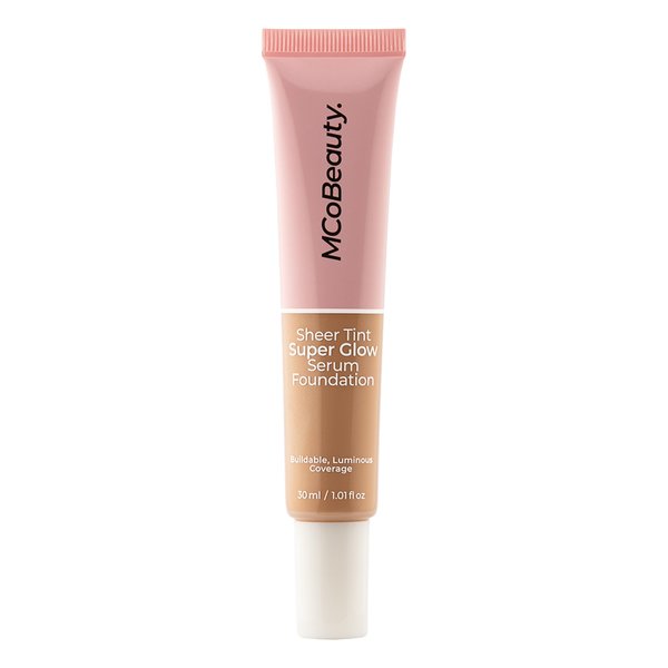 MCoBeauty Super Glow Sheer TINT Serum Foundation 2-3, Ultra-Invisible, Skin Perfecting, Lightweight, with Kiwi Fruit Extract and Shea Butter, Vegan, Cruelty Free Cosmetics