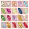 40 Colors Body Glitter Face Glitter Hair Glitter Makeup Glitter Gel, Face Glitter for Women, Glitter Gel, Glow in The Dark, for Body, Face, Hair, Glitter Eyeshadow, Glitter Makeup for Festival, Party