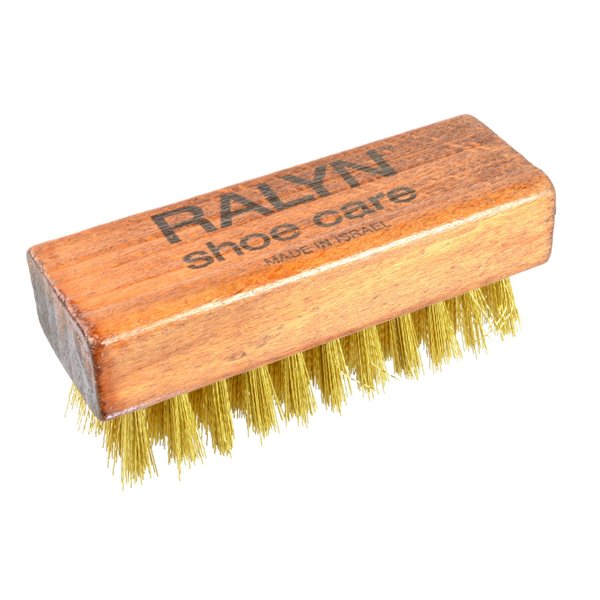 Ralyn Suede Shoe Brush - Brass Bristle Brush - 3” Suede Brush for Shoes, 1 Piece Suede Nubuck Brush Cleans & Restores Suede Leather, Shoes & Boots