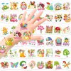 HOWAF 96pcs Spring Easter Tattoos, Hello Spring Temporary Tattoos for Spring Party Supplies, Spring Flower Tattoos Spring Butterfly Tattoos for Kids, Spring Summer Decoration Face Tattoos