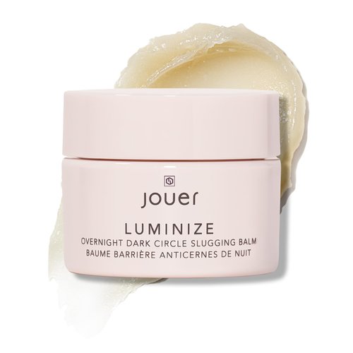 Jouer Luminize Overnight Dark Circle Slugging Balm – Fragrance Free, Caffeine Eye Cream, Overnigh...