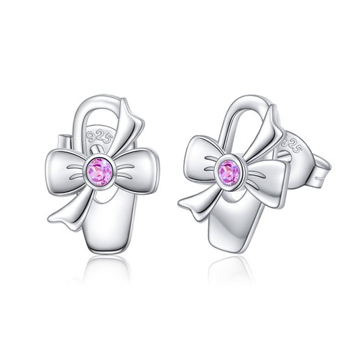 Recital Jewelry 925 Sterling Silver Dancing Ballerina Dancer Ballet Dance Stud Earrings for Women Daughter