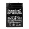 PowerStar (2 6V 4AH Replacement CA640 for UPS Battery for Compatible with APC RBC1