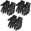 OZERO Utility Work Gloves for Men: Mechanic Synthetic Glove - 3 Pairs Yard Breathable touch Gloves Breathable Construction Work Gloves