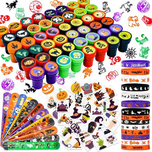 Halloween Party Favors for Kids Toys 264pcs Halloween Prizes Bulk for Kids, Halloween Goody Bag F...