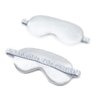 AUGEN Mulberry Silk Eye Mask, Super Smooth Sleep Mask and Blind Fold (Silver) (15)