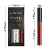 evpct DNM 3Pcs Dark Black White Red Matte Liquid Lipstick Lip Stain Sets for Women Matte+Lipstick Long Lasting Permanent Lipstick 24 hr Hours Magic Lipstick 24 Hours original Waterproof 17#